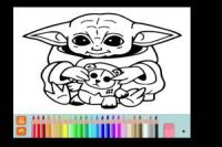 Colorea a Baby Yoda