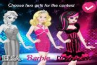 Barbie, Elsa y Draculaura: Competencia de moda