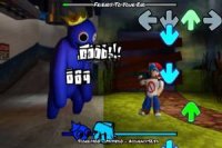 FNF vs Blue from Rainbow Friends Game