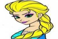 Coloring Elsa from Frozen