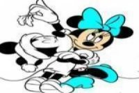 Pintar Mickey y Minnie
